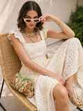 Сукня міді з прошви бежева 77071, фото 4